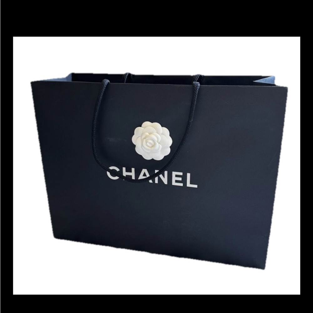 Chanel Classic Luxury Shopping Gift Bag  12.25” x 17 x 5 Rose